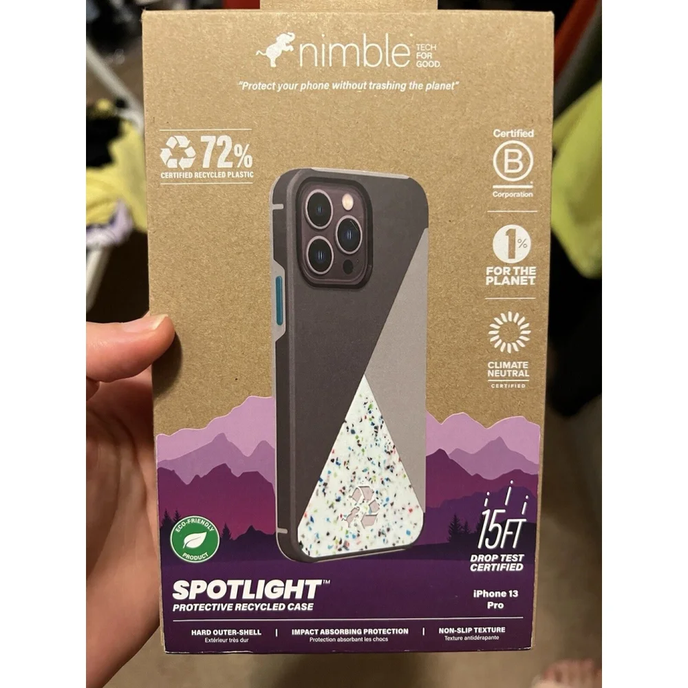 Nimble Apple iPhone 13 Pro Recycled Disc Case - Clear